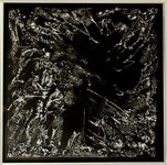 Argent sur noir (toile acrylique 60 x 60cm.)